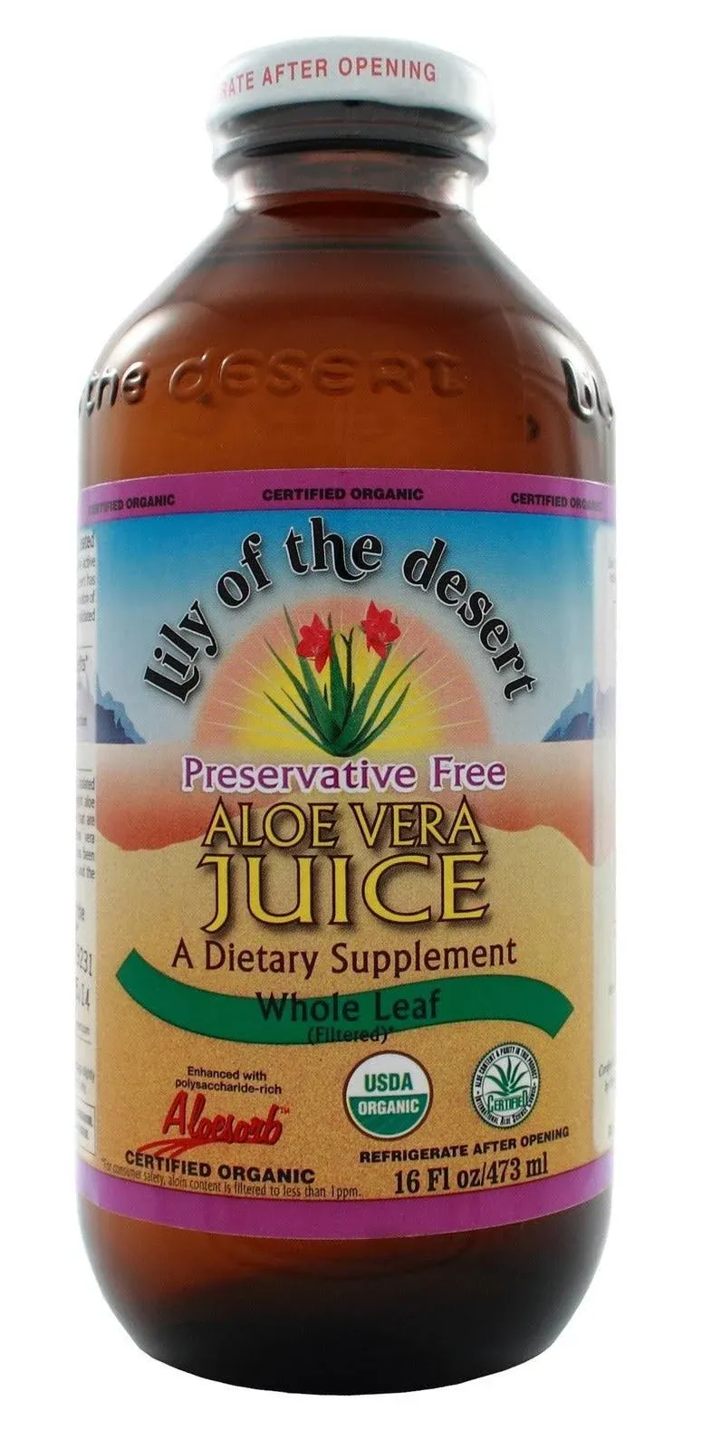 Lily of the Desert Aloe Vera Juice Whole Leaf 16 fl oz