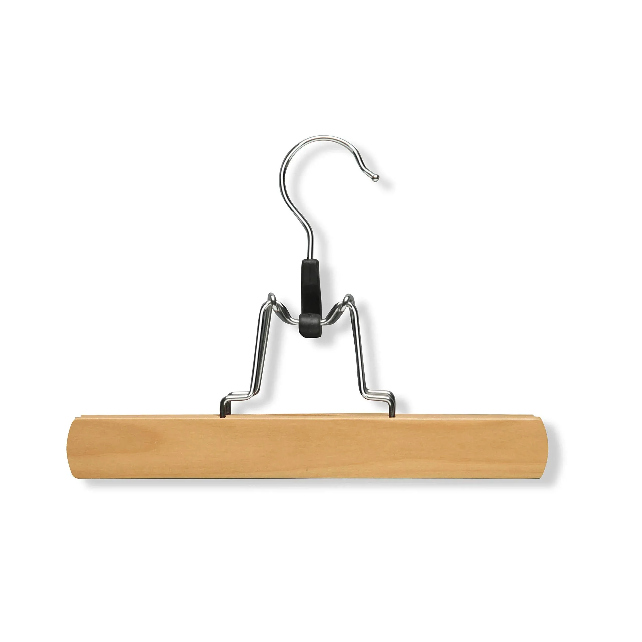 Hng01221 Wooden Pant Hanger With Clamp 4pack Maple