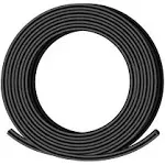 XHF 1/4 Inch 20Ft 3:1 Waterproof Heat Shrink Tubing Roll Marine Grade Adhesive Lined Heat Shrink Tube, Insulation Sealing Oil-Proof Wear-Resistant Black