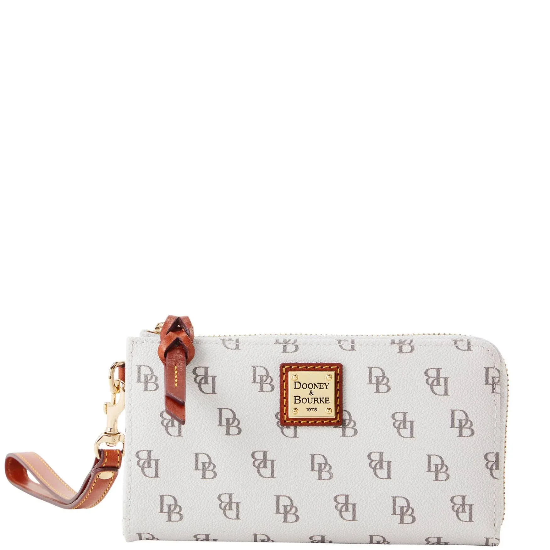 Dooney & Bourke Women's Gretta Folded Zip Wristlet in Bone