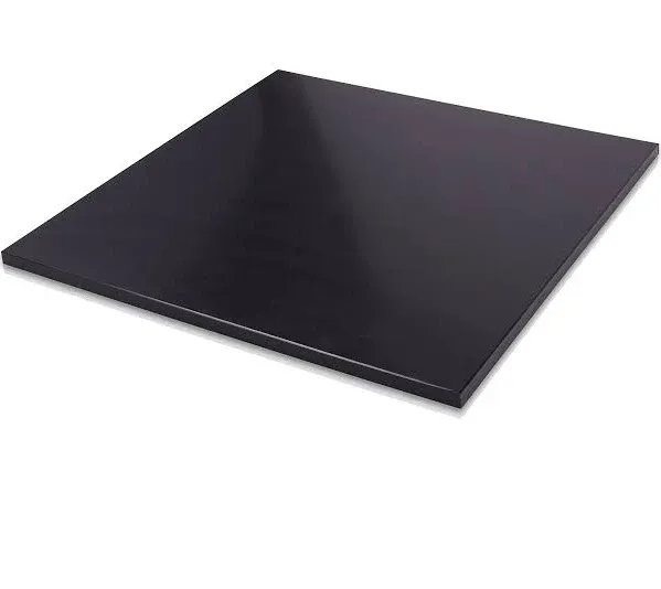 HDPE (High Density Polyethylene) Plastic Sheet 3/8" x 24" x 48" Black Smooth