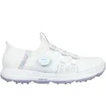 Skechers Go Golf Elite 5 Twist Slip On White Lavender Women Spikeless Golf Shoes