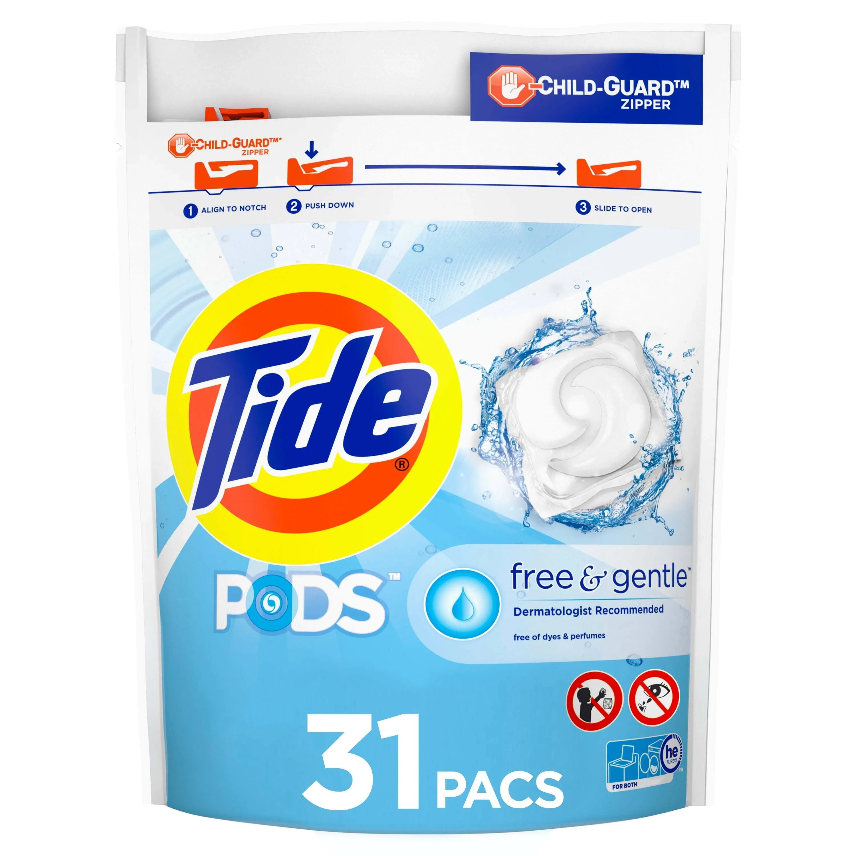 152-count Tide Pods HE Laundry Detergent Pods, Free &amp; Gentle, Laundry Supplies