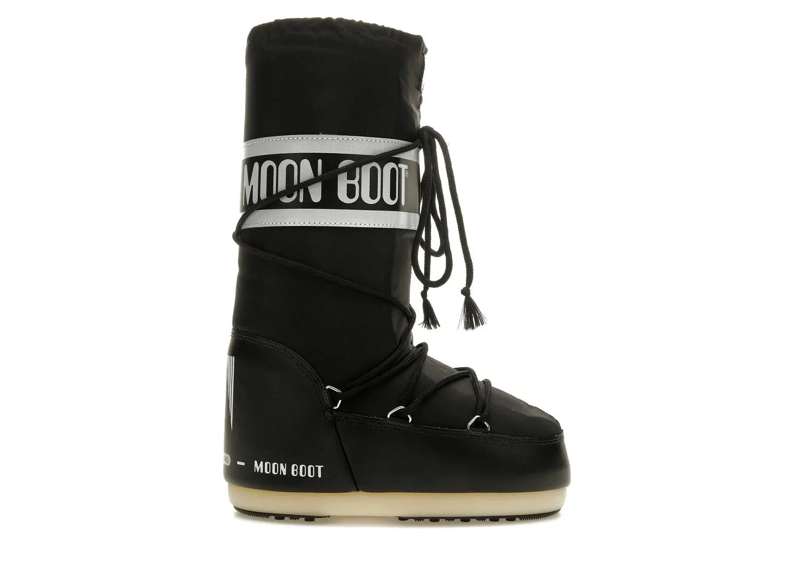 Moon Boot Kids Icon logo-strap Snow Boots - Black