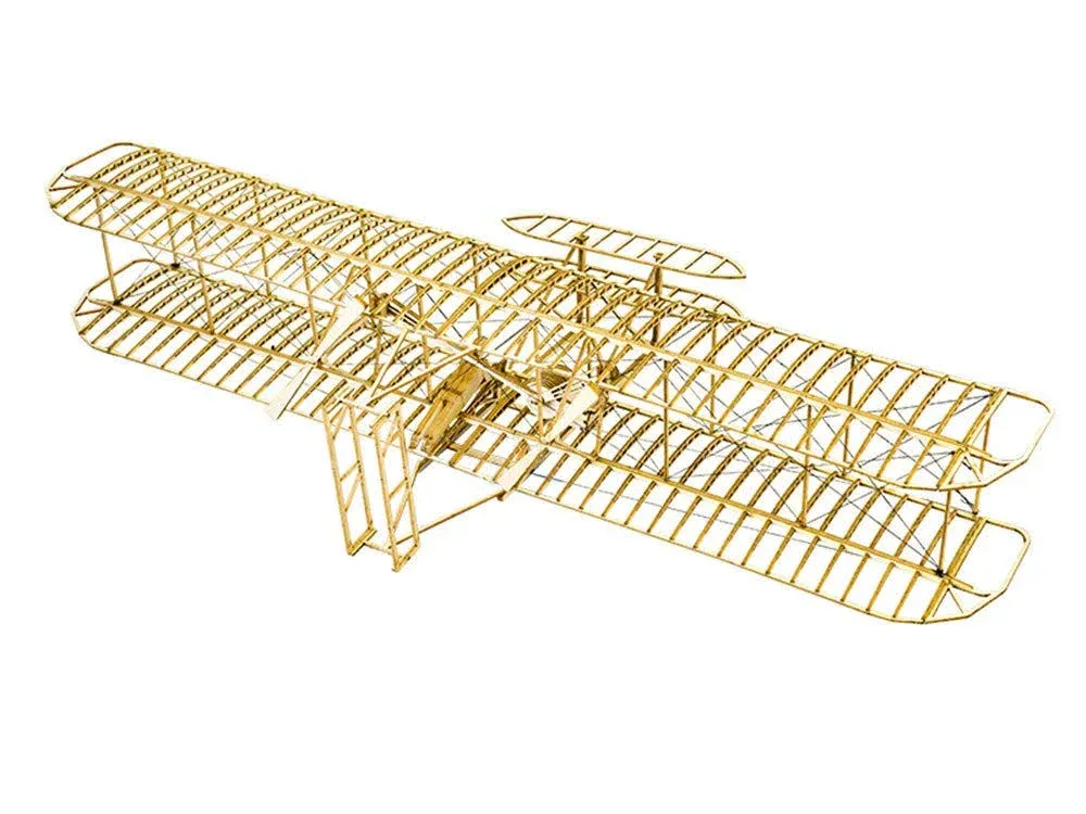 Viloga 3D Wooden Puzzles Airplanes DIY Wright Brothers Flyer Model Aircraft, Laser Cut Balsa Wood Airplane Kits to Builds, Perfect Wooden Models Plane Gift for Adults Teens