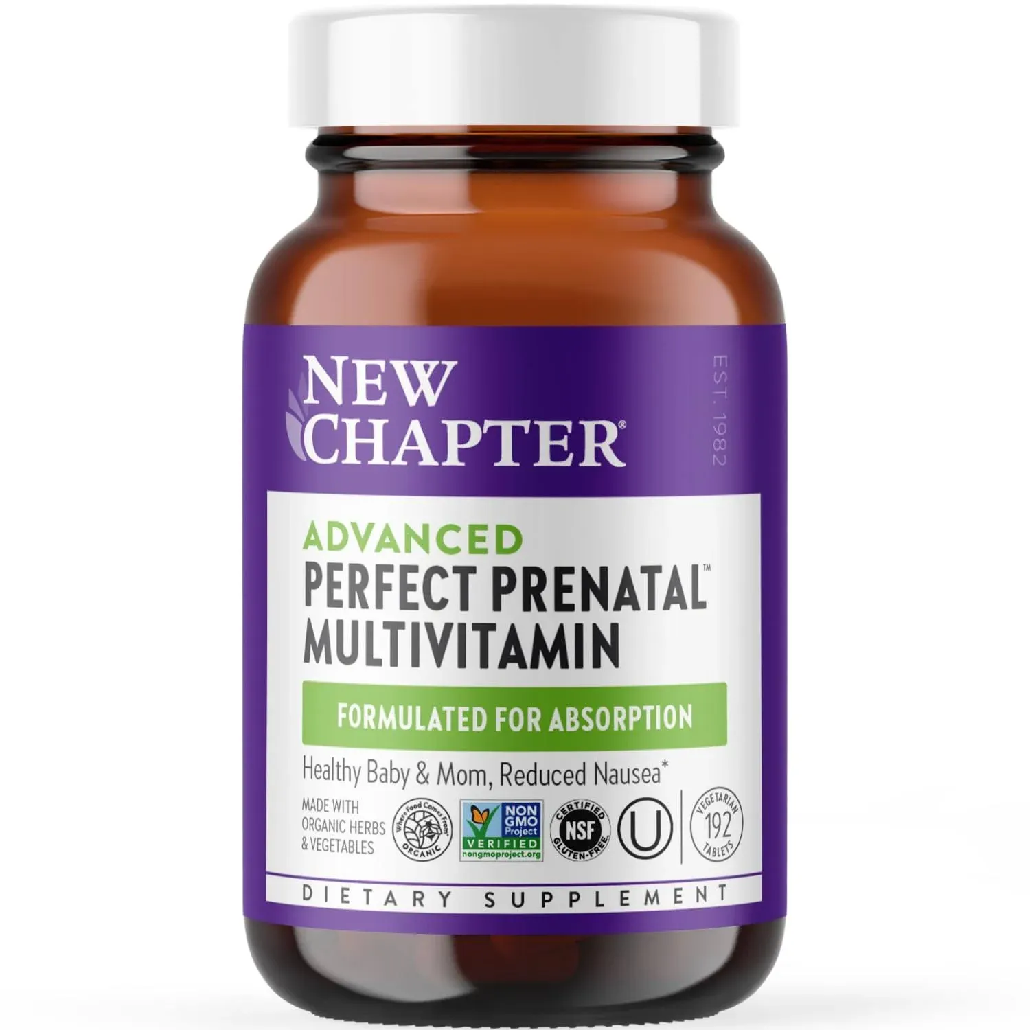 New Chapter Perfect Prenatal Vitamins Fermented with Probiotics, 192 ct