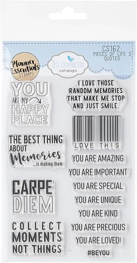 Elizabeth Craft Designs Clear Stamps Quotes, One Size