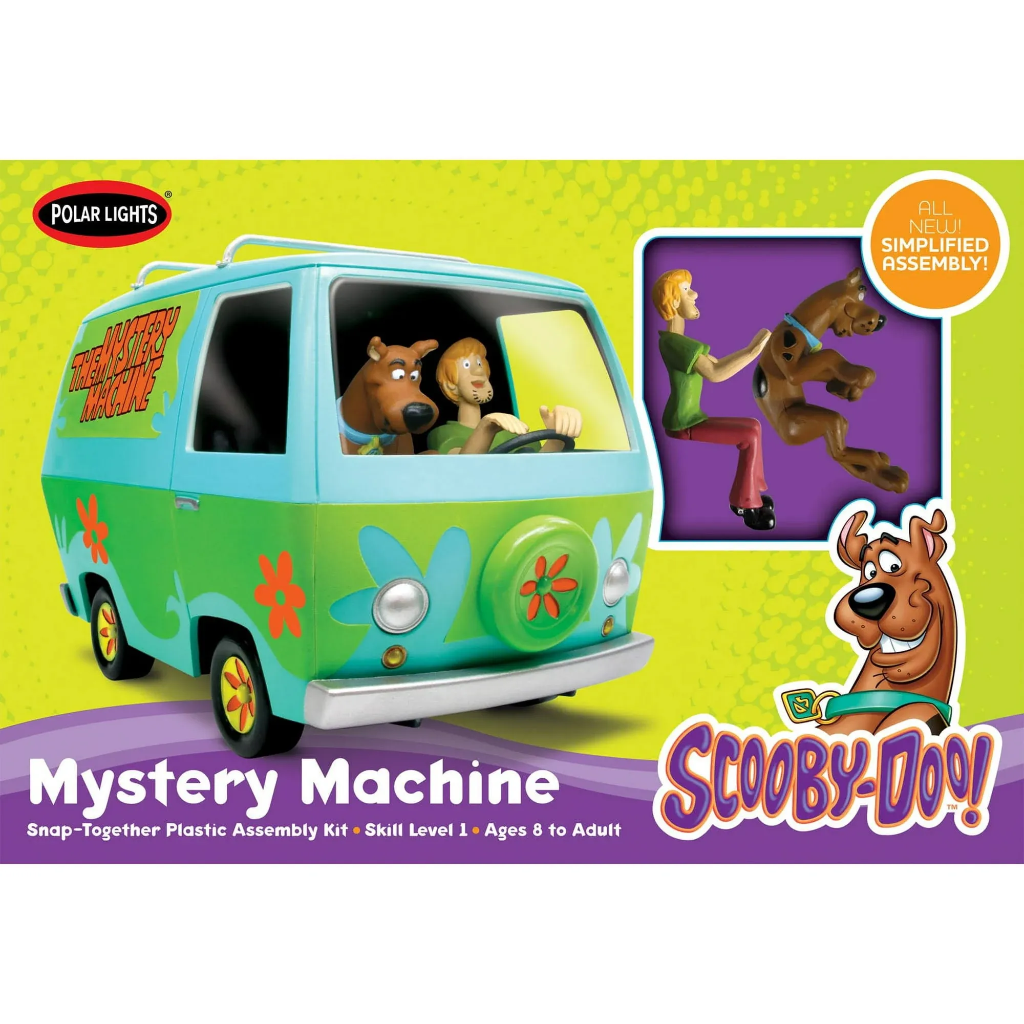 1/25 Polar Lights Scooby Doo Mystery Machine Snap Kit  Plastic Model Kit