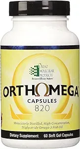 Ortho Molecular Orthomega 820 (60 Capsules)