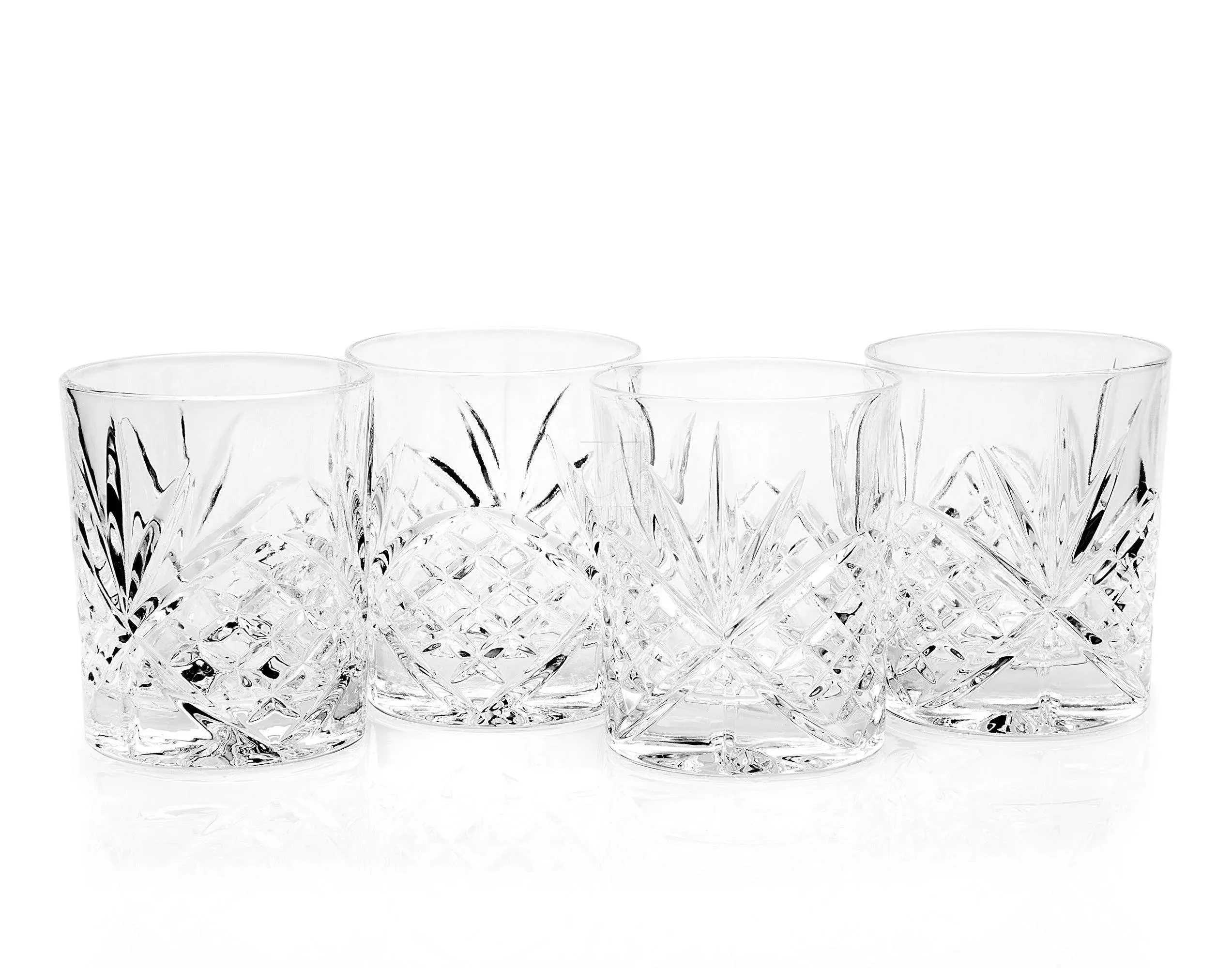 Dublin Double Old Fashioned Glasses Set, 4 Pieces