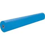 Rainbow Duo-Finish Colored Kraft Paper, 35 lb Wrapping Weight, 36" x 1,000 ft, Brite Blue