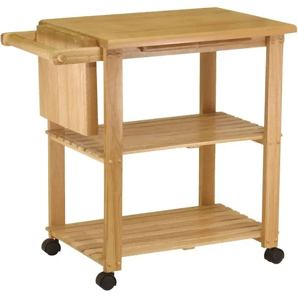 Winsome Wood Kitchen Cart with Cutting Board, Natural