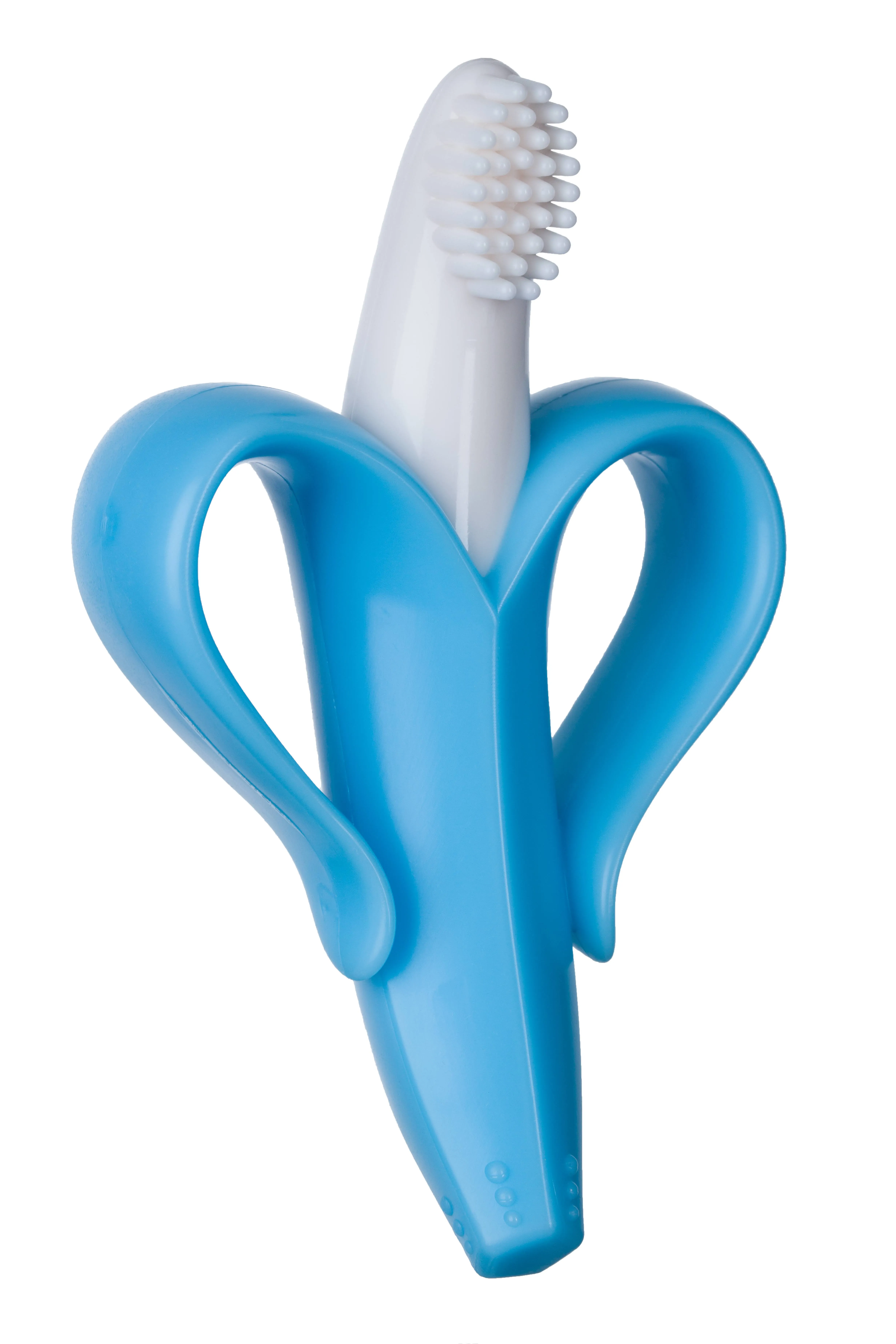 Baby Banana - Blue Banana Toothbrush, Training Teether Tooth Brush for Infant, Baby, and Toddler