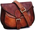 Vintage Genuine Leather Cross Body Shoulder Bag