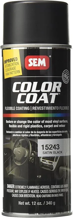 SEM 15243 - Satin Black Color Coat Aerosol