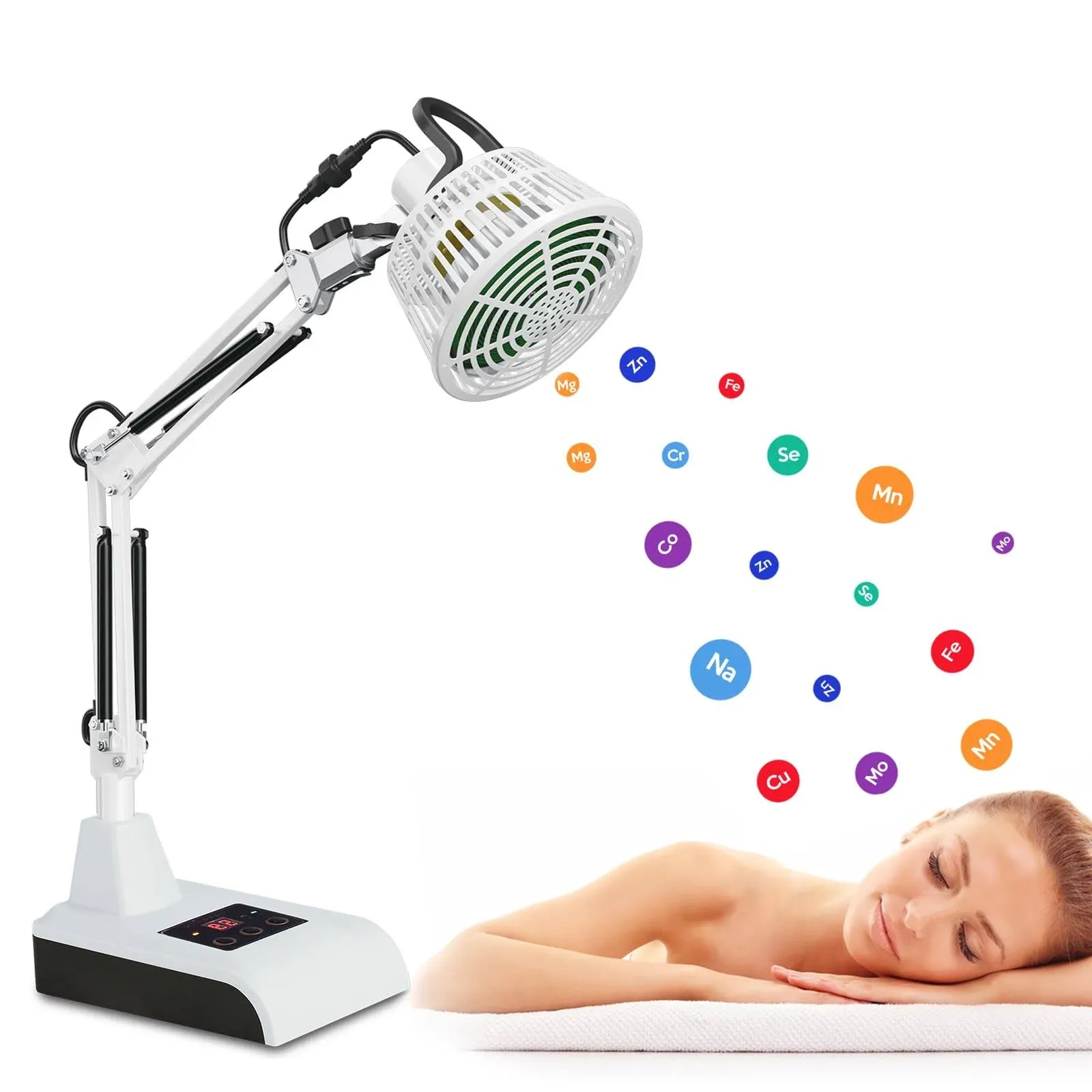 Leawell Infrared Light Therapy Lamp for Pain TDP Mineral Heat Lamp Far Infrared ...