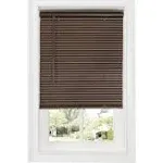 Achim Cordless 31" x 64" GII Deluxe Sundown 1" Room Darkening Mini Blind, Mahogany