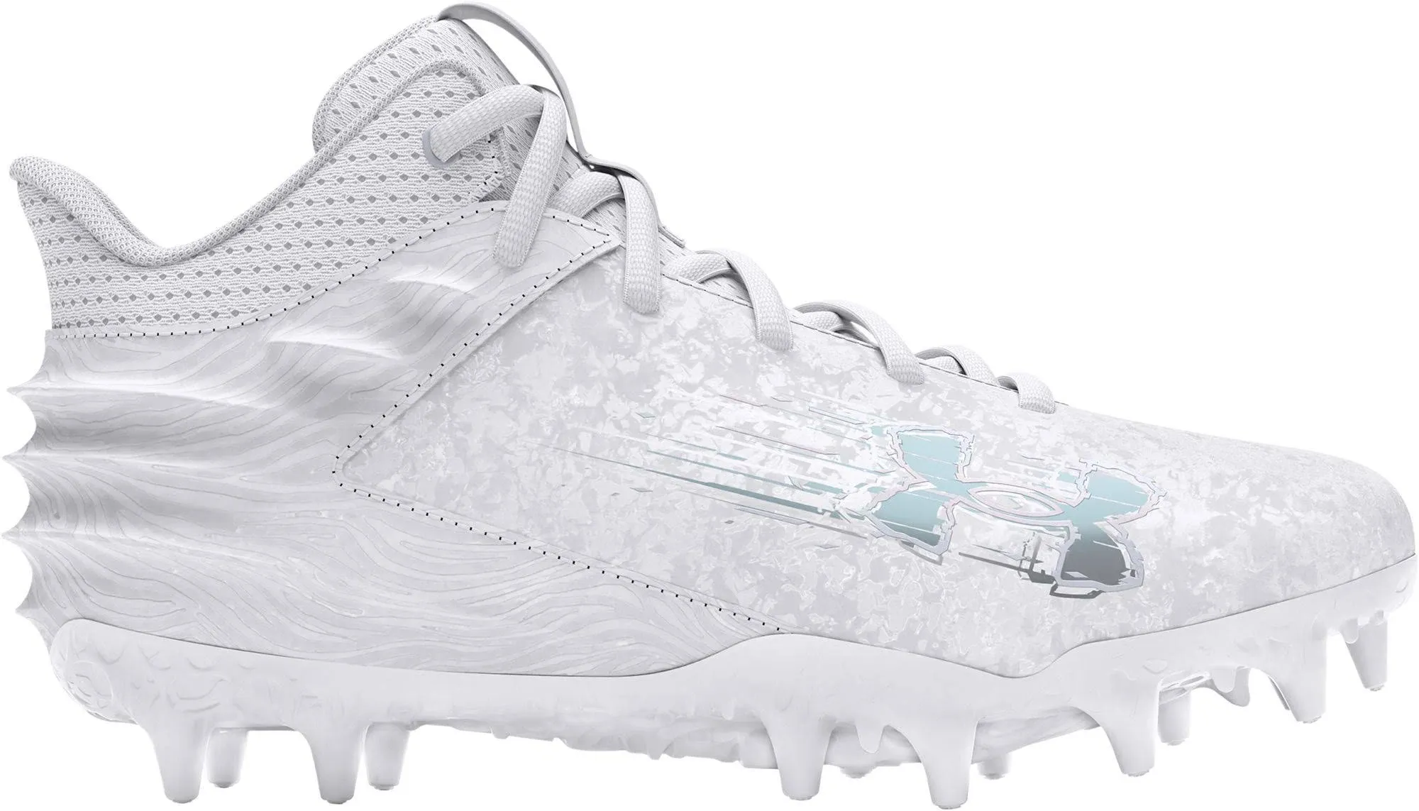 Boys' Blur Select MC Jr. Football Cleats - White, 1, Under Armour