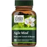 Gaia Herbs Agile Mind Supports Healthy Brain Function 60 Vegan Liquid Phyto-Caps