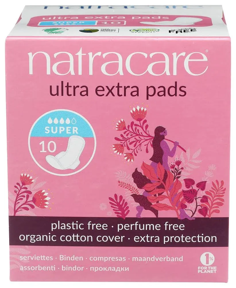 Natracare - Ultra Extra, Super, 10 pads