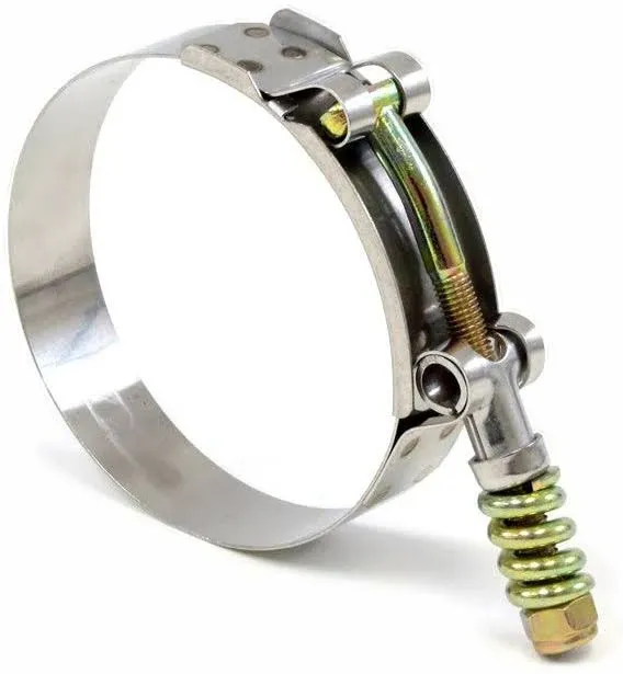 HPS Stainless Steel Spring Loaded T-Bolt Hose Clamp | Universal (SLTC-