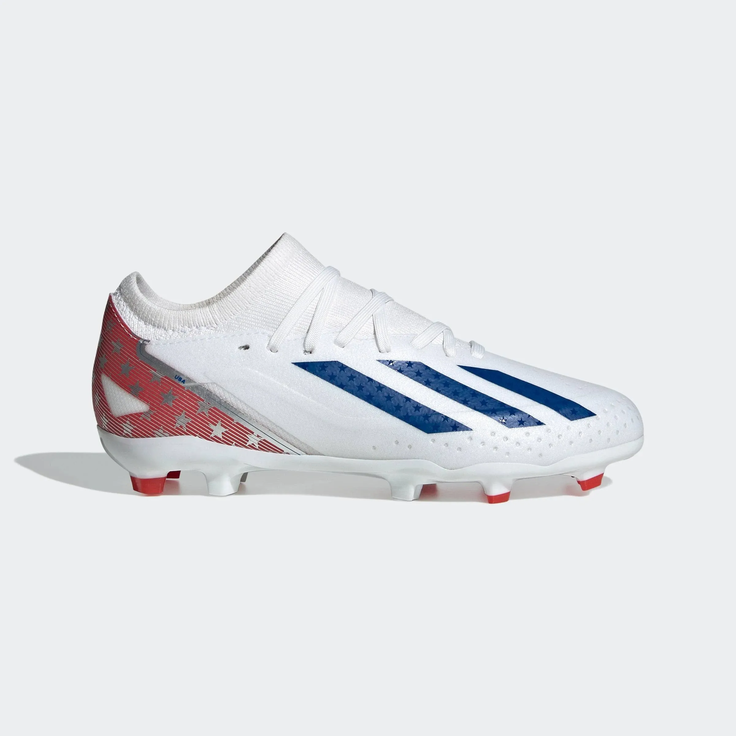 Adidas x Crazyfast.3 USA Youth Firm Ground Cleats Soccer IG0667 White 6