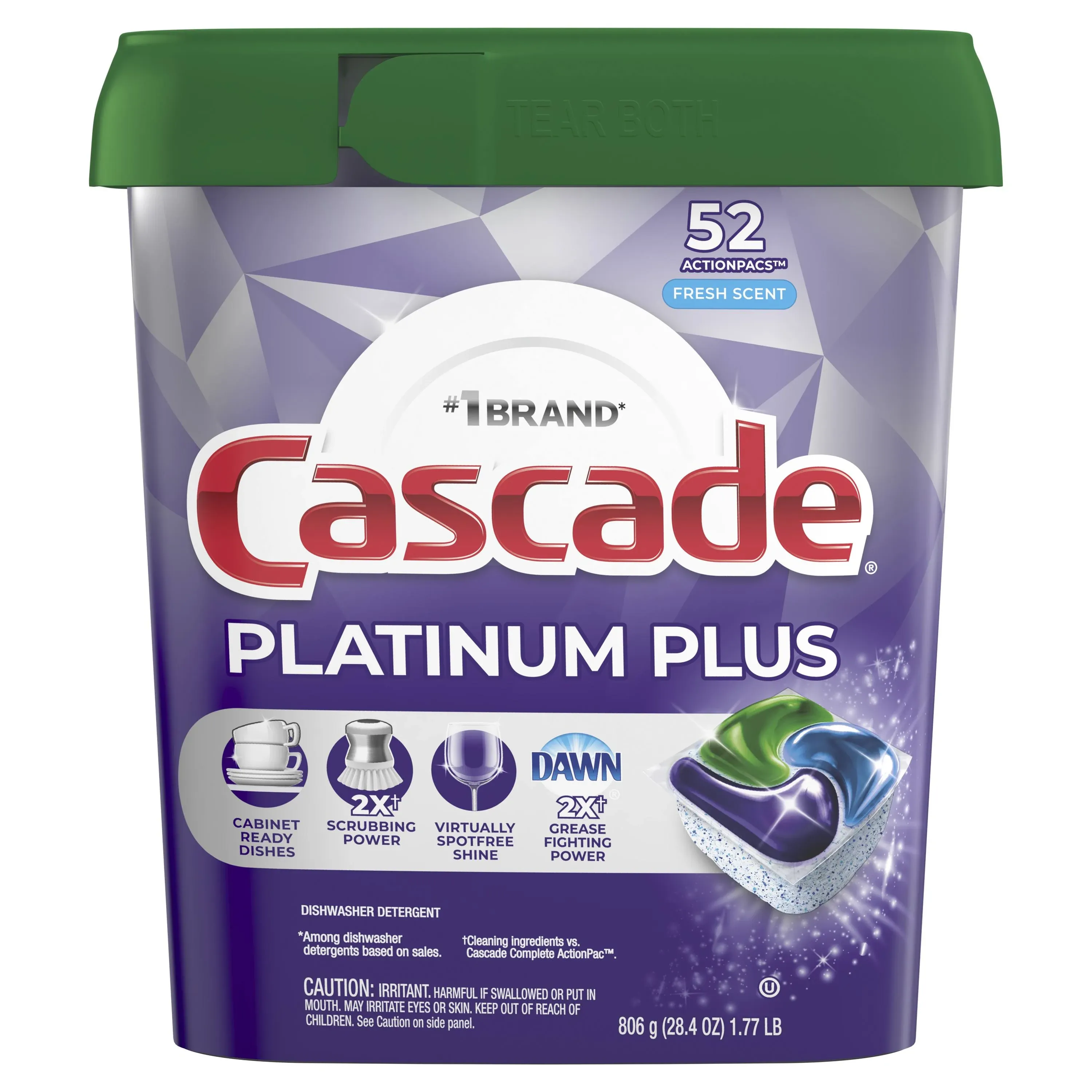 Cascade Platinum Plus Dishwasher Detergent Pods