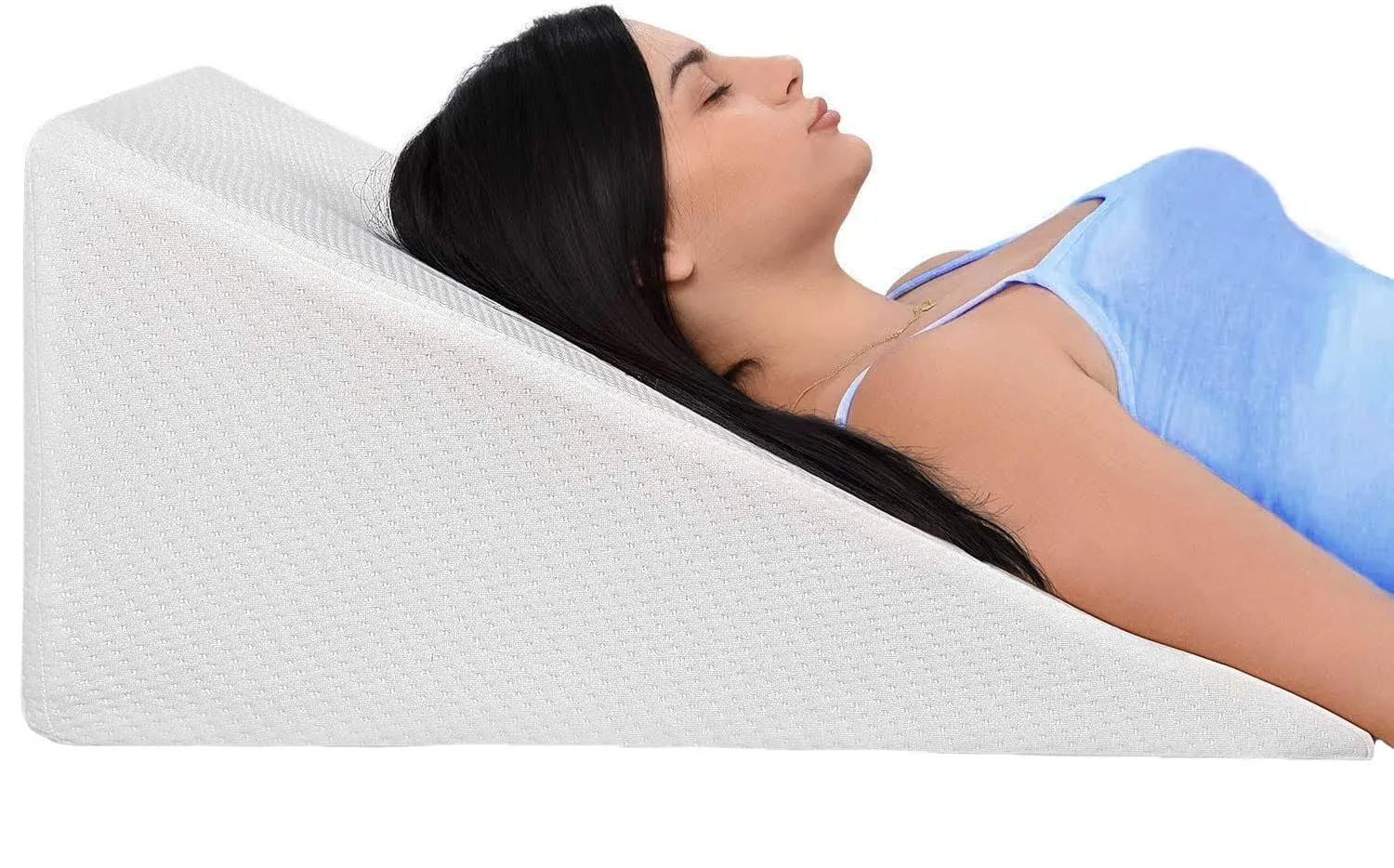 Ebung Bed Wedge Pillow with Memory Foam Top