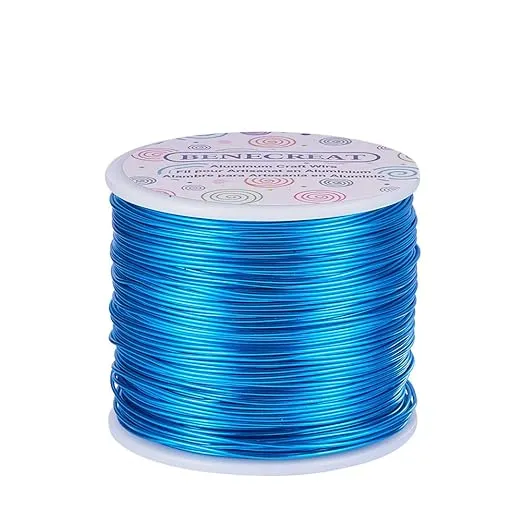 BENECREAT 18 Gauge Jewelry Craft Aluminum Wire 492 Feet Bendable Metal Sculpting ...