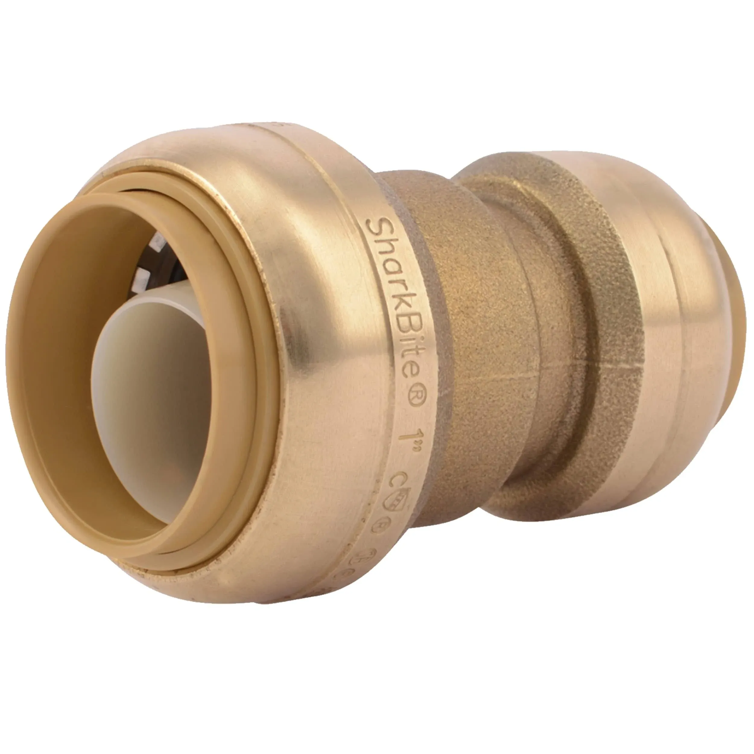 SharkBite - U058LFA - 3/4 in. Push x 1/2 in. Dia. Push Brass Reducing Coupling