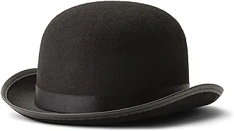 Dress-up-america Derby Hat - Derby Bowler Hat - Black Bowler Hat Costume Children, Kids unisex