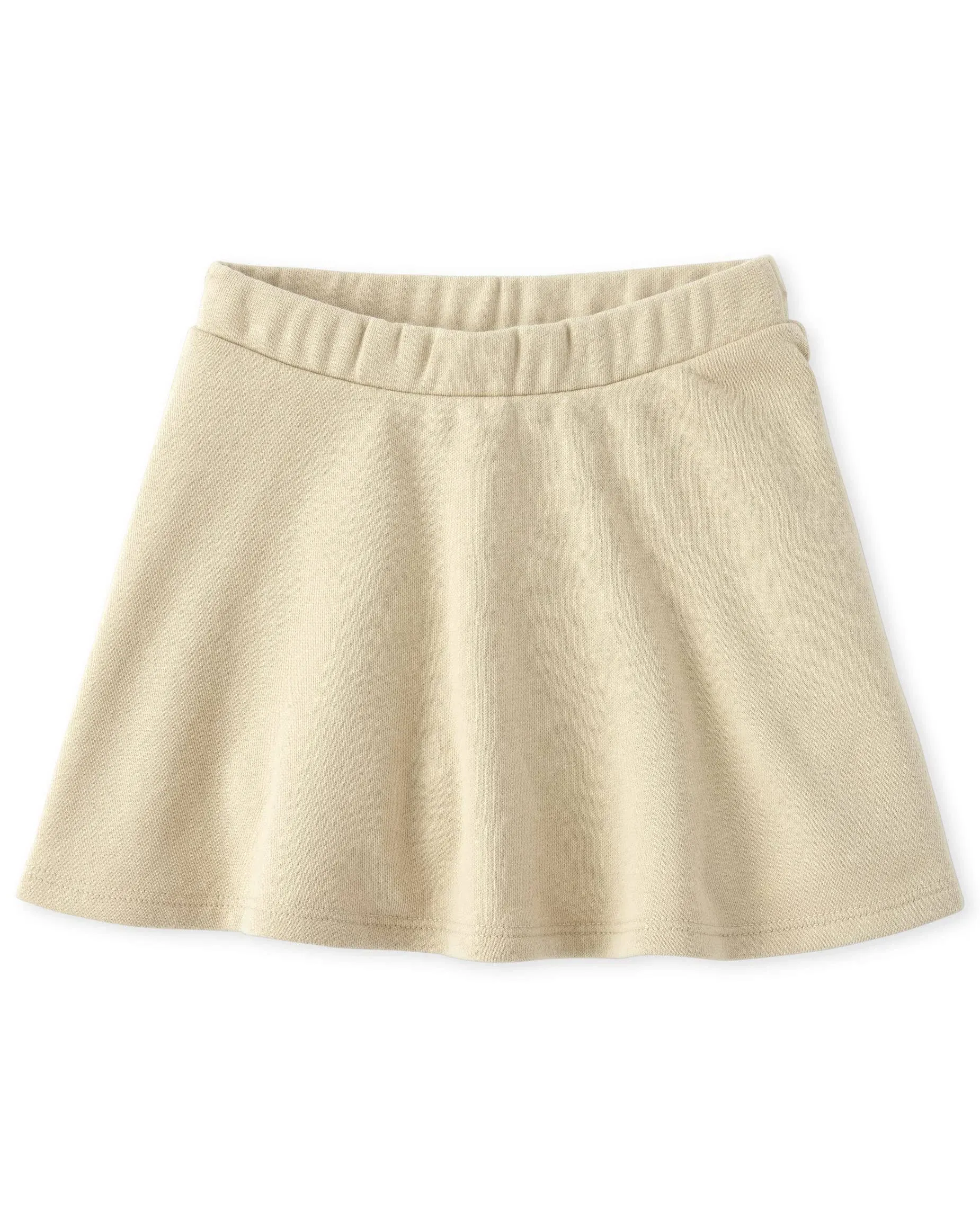 Toddler Girls Uniform French Terry Skort - Sandy