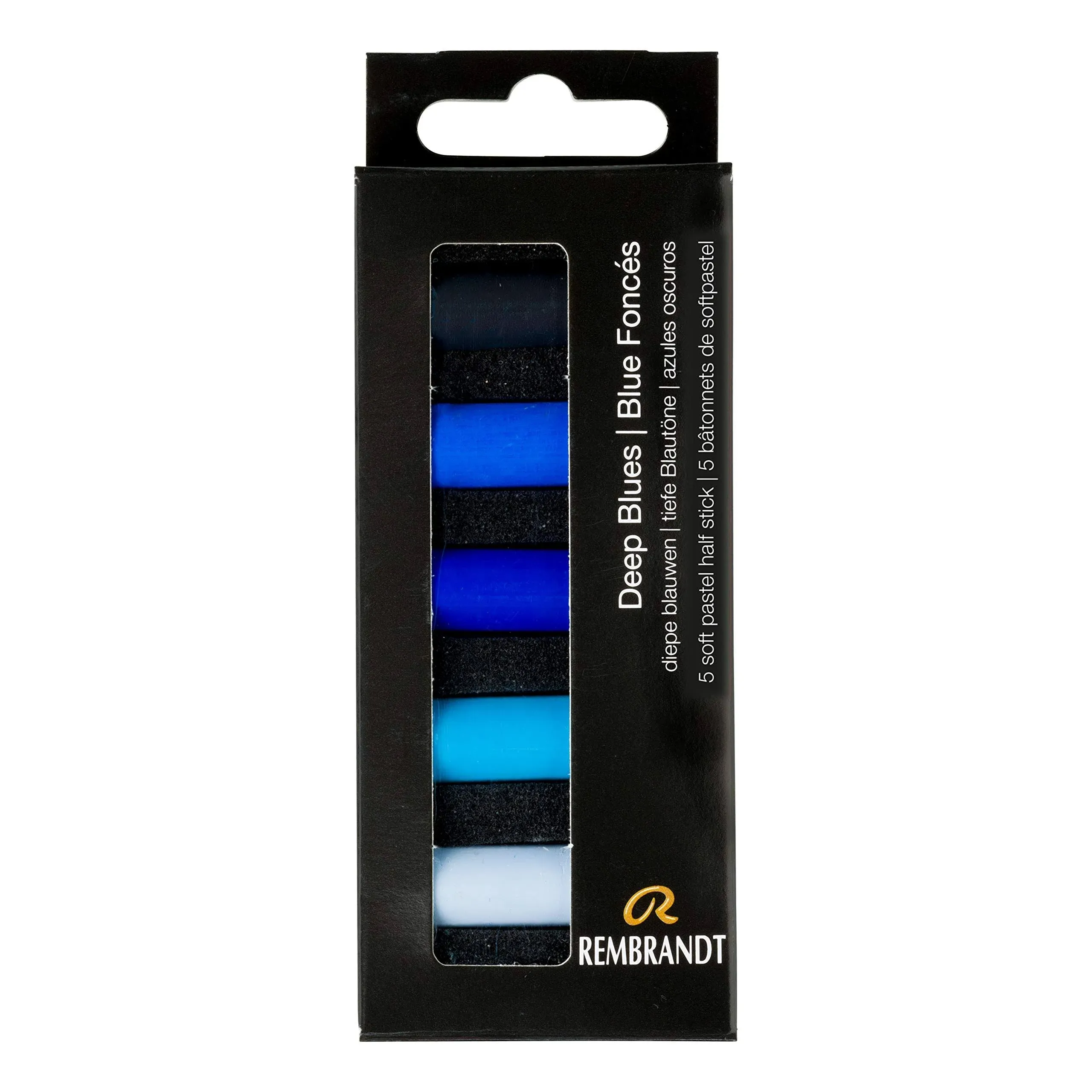 Rembrandt Soft Pastel Half-Stick Set / Deep Blues (Set of 5)