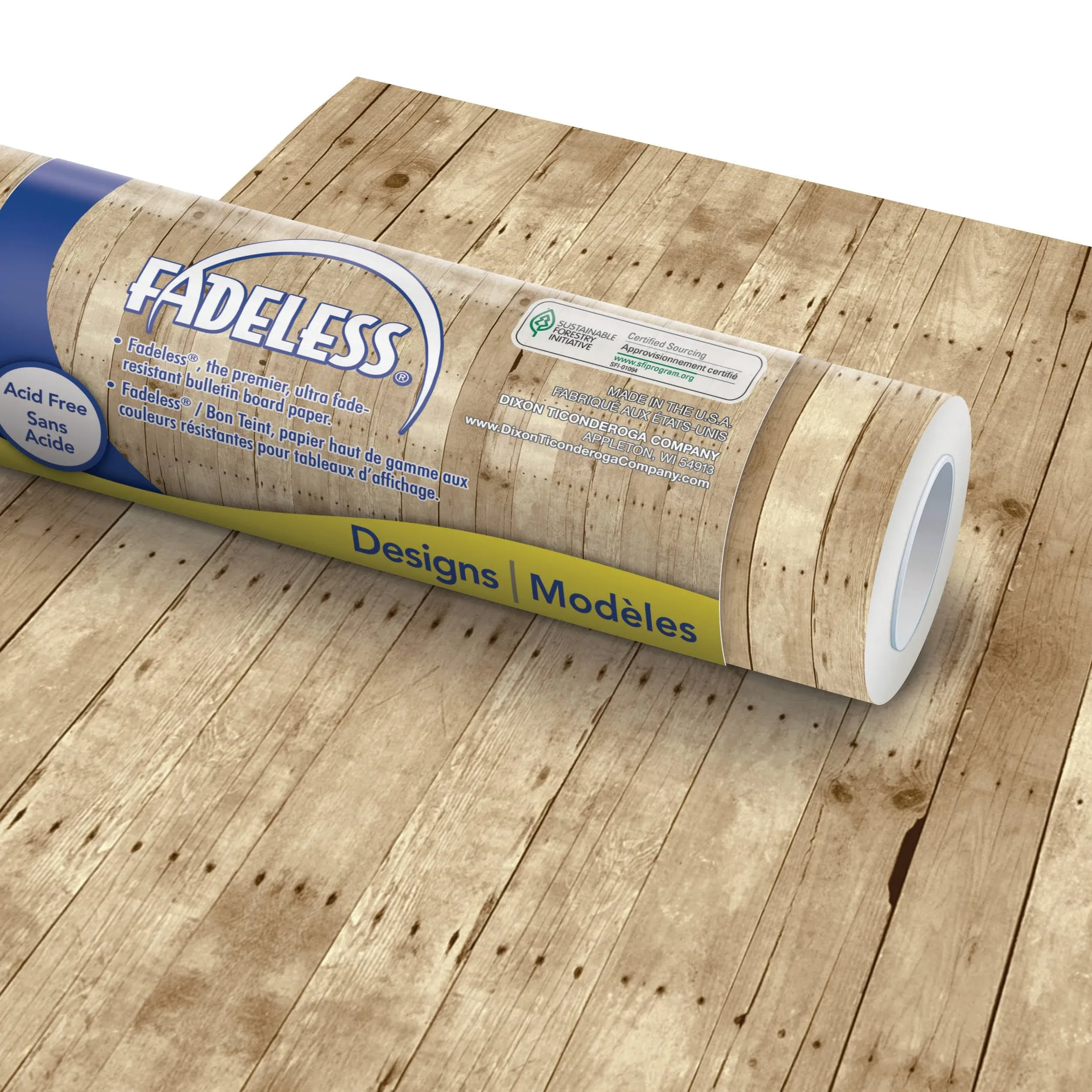 Fadeless Weathered Wood Paper Roll, 48" x 50'