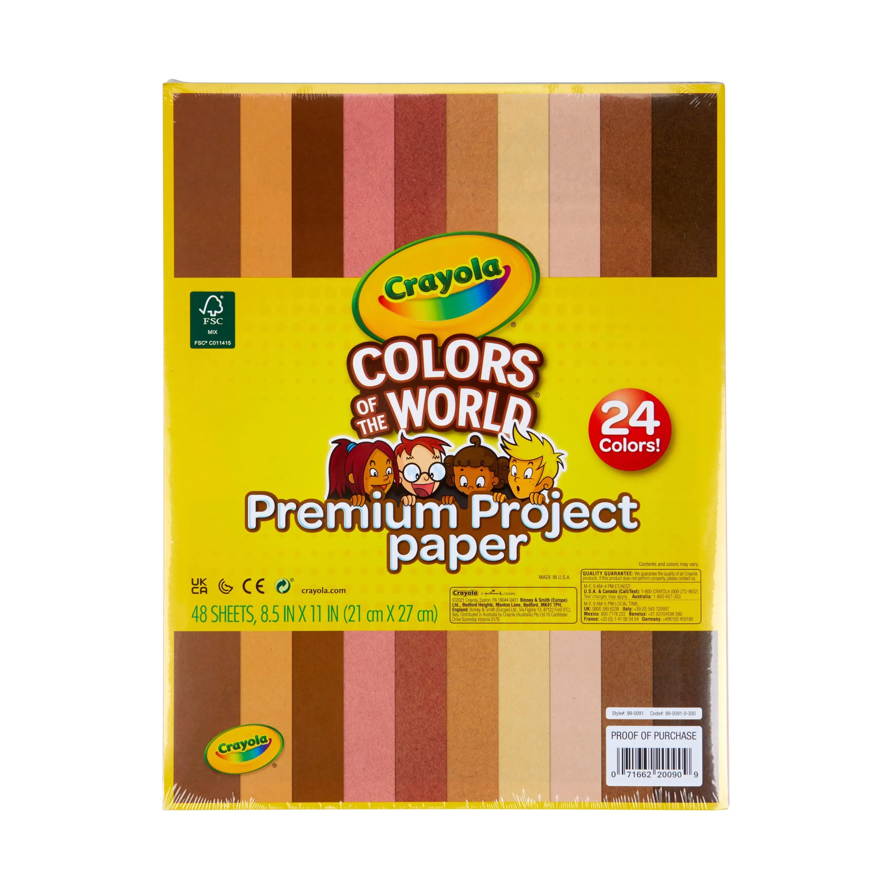 Crayola Colors of The World Construction Paper, 48 Sheets