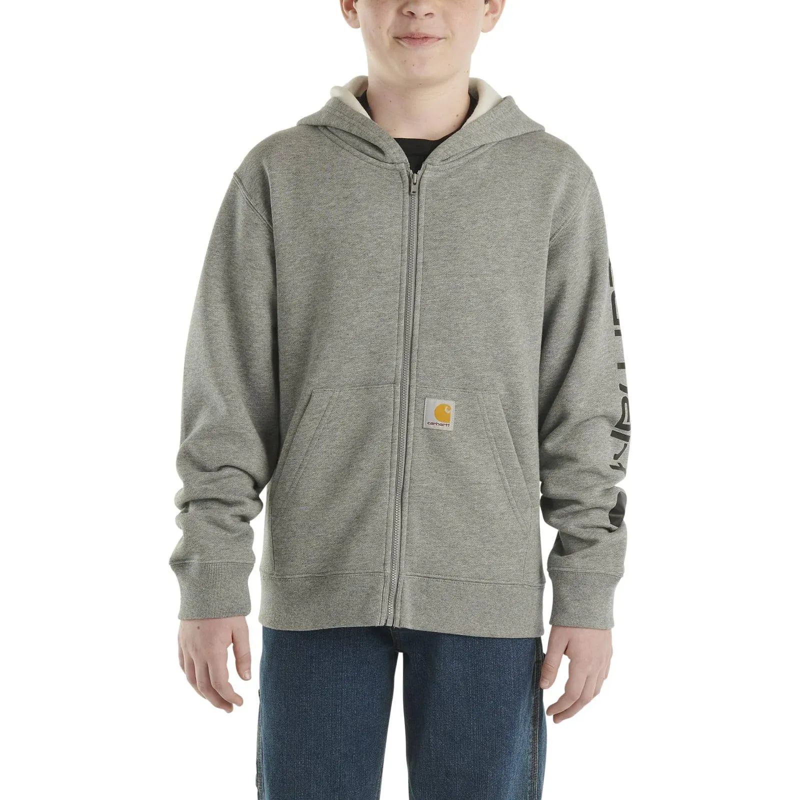 Carhartt Boys' Long-Sleeve Full-Zip Hooded Sweatshirt Hoodie