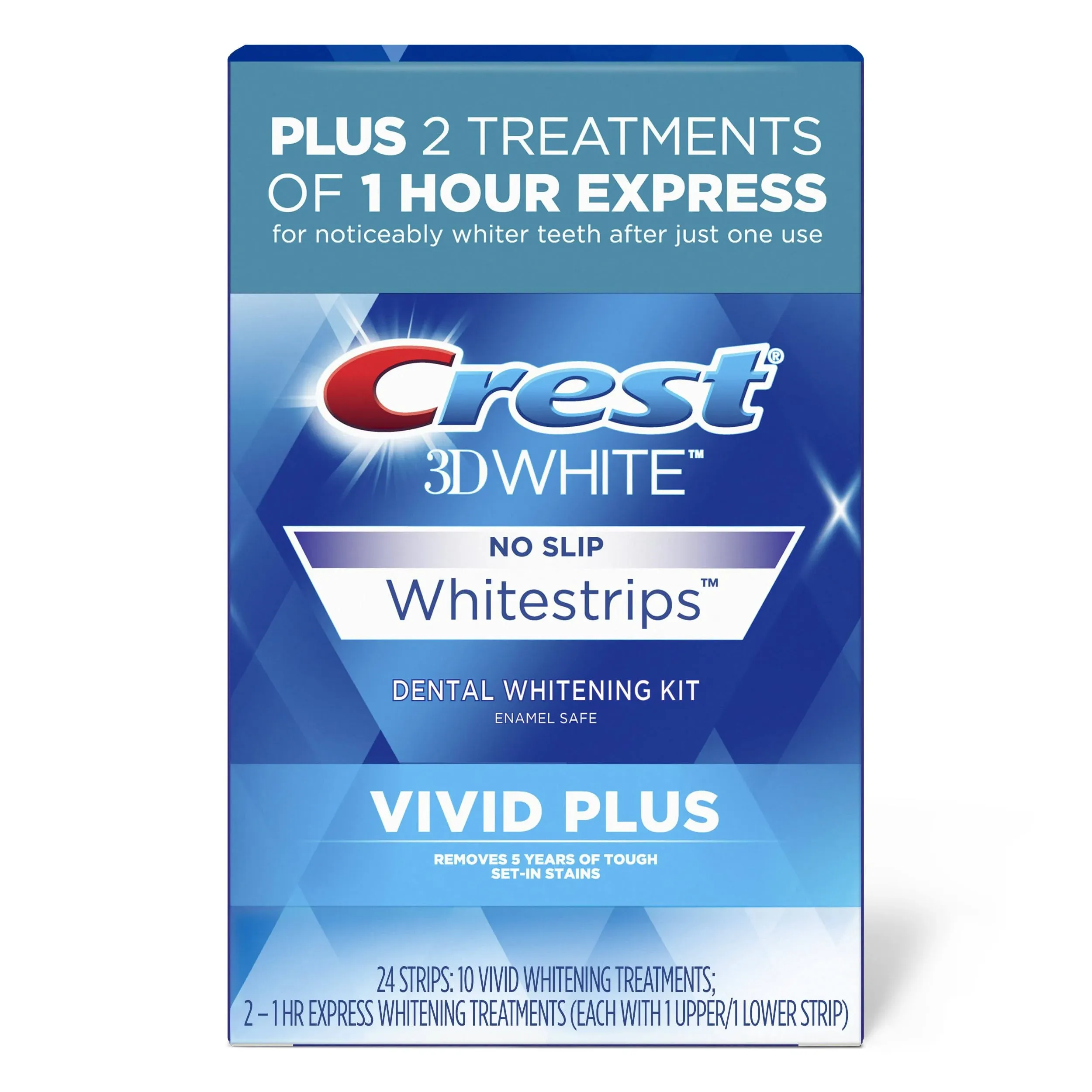 Crest 3D White Classic Vivid Dental Whitening Kit - 10 count