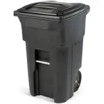 Toter Trash Can Black with Wheels & Lid