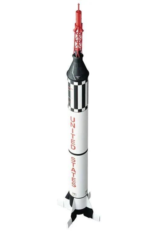 Estes 1921 NASA Mercury Redstone Flying Model Rocket Kit (Advanced Skill Level)