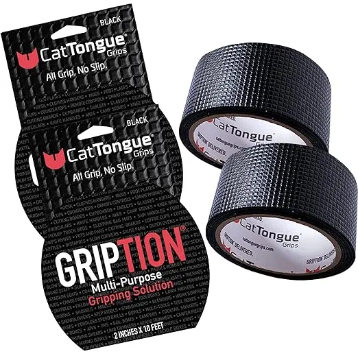 CatTongue Grips Non-Abrasive Grip Tape Heavy Duty Waterproof Anti Slip Tape for Indoor & Outdoor Use - Thousands of Grippy Uses: Home Goods Hardwa