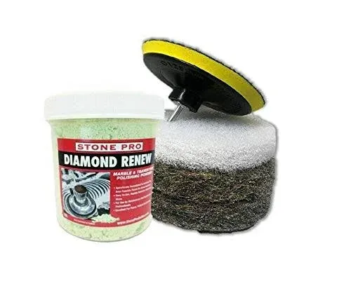 Stone Pro Diamond Renew Polishing Kit Polishing Marble Travertine & Limestone