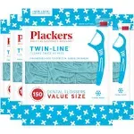 Plackers Twin-Line Dental Flossers, Advanced Whitening, Dual Action Flossing 600