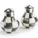 MacKenzie-Childs Courtly Check Enamel Salt & Pepper Shakers