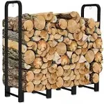 Artibear Firewood Rack Stand 4Ft Heavy Duty Logs Holder for Outdoor Indoor Firep