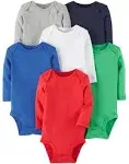 Carter&#039;s Baby Boys&#039; 7-Pack Long-Sleeve Bodysuits