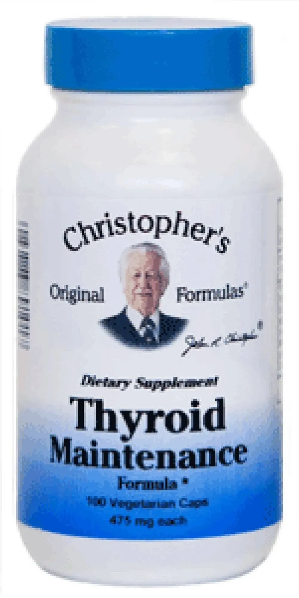 Christopher's Thyroid Maintenance - 475 mg - 100 Vegetarian Capsules