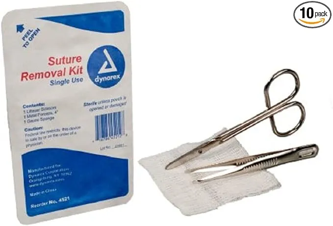 Suture Removal Kit- Sterile - Bx/10 Kits