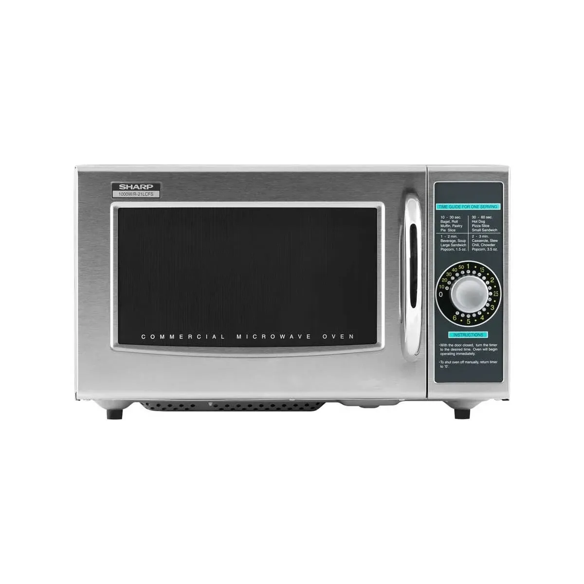 Sharp R 21Lcfs 1000W Commercial Microwave Oven - Stainless Steel