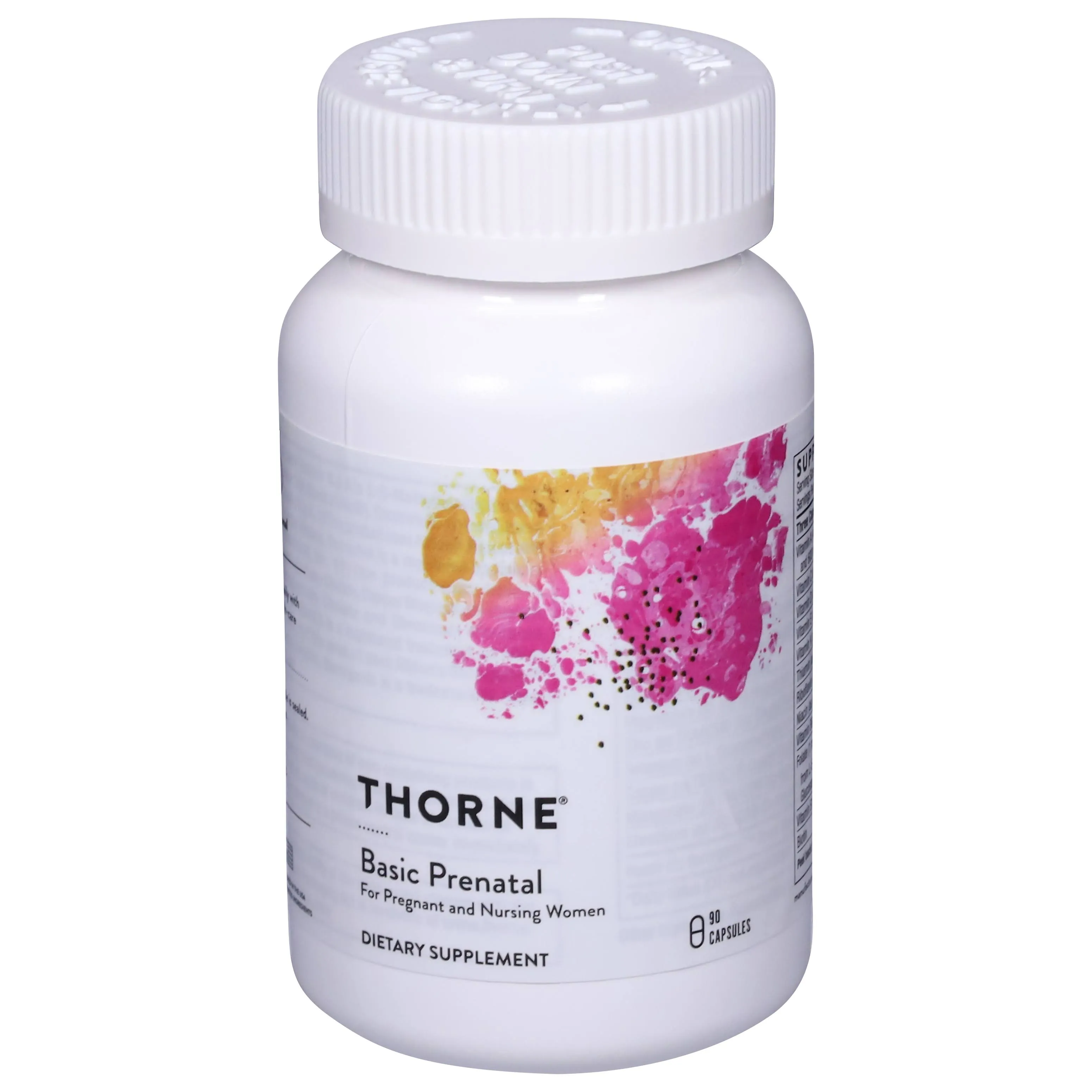 Thorne Basic Prenatal, Well-Researched Folate Multi for Pregnant and Nursing Women includes 18 Vitamins and Minerals, 90 Capsules, 30 servings