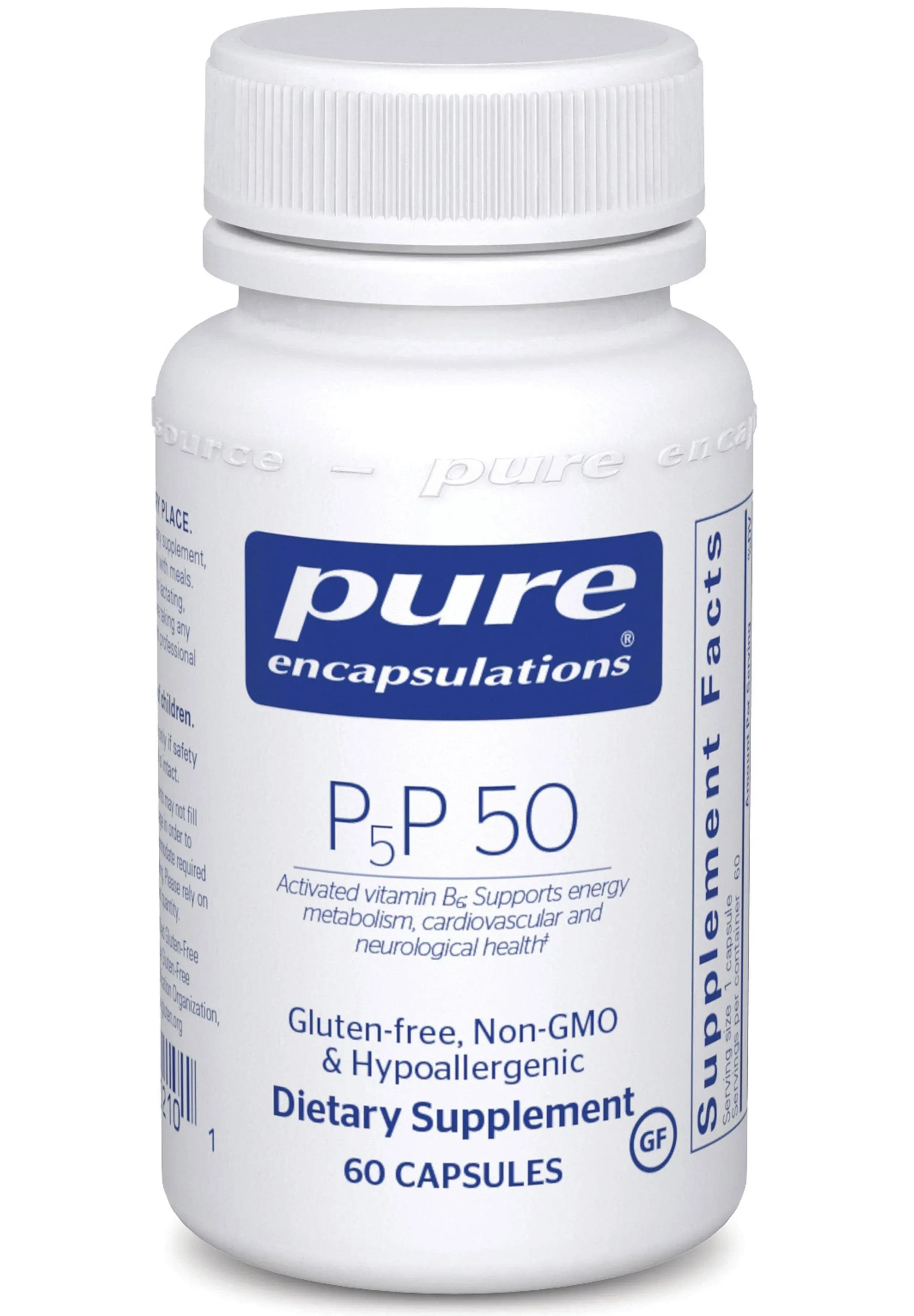 Pure Encapsulations P5P 50 Activated B6 60 Capsules